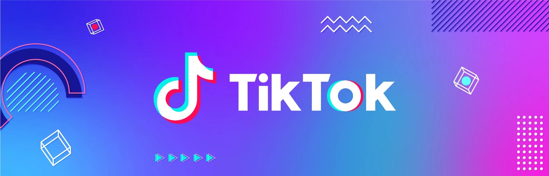 Ilustração com a logo do tiktok